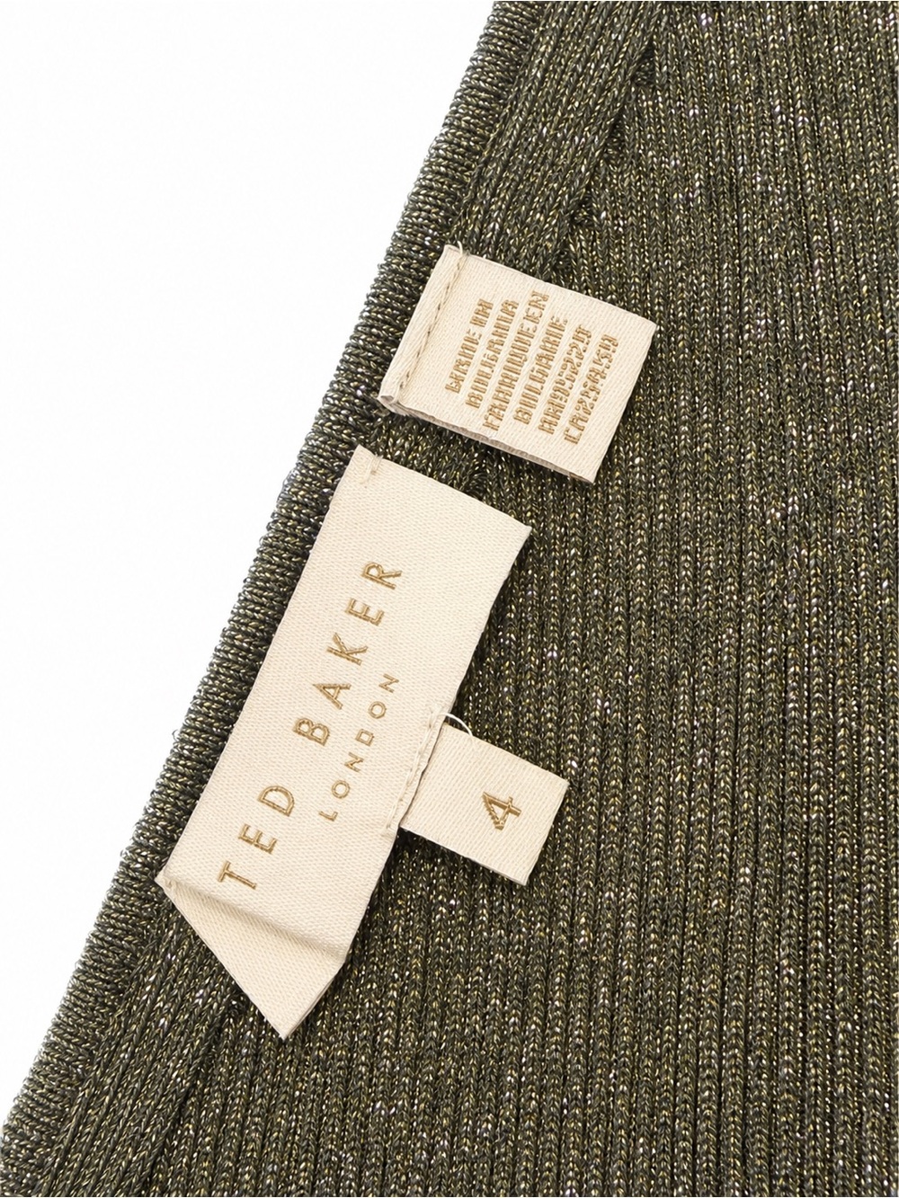 Ted Baker Ribbed V-Neck Tank - Picture 5 of 7